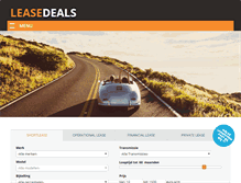 Tablet Screenshot of leasedeals.nl